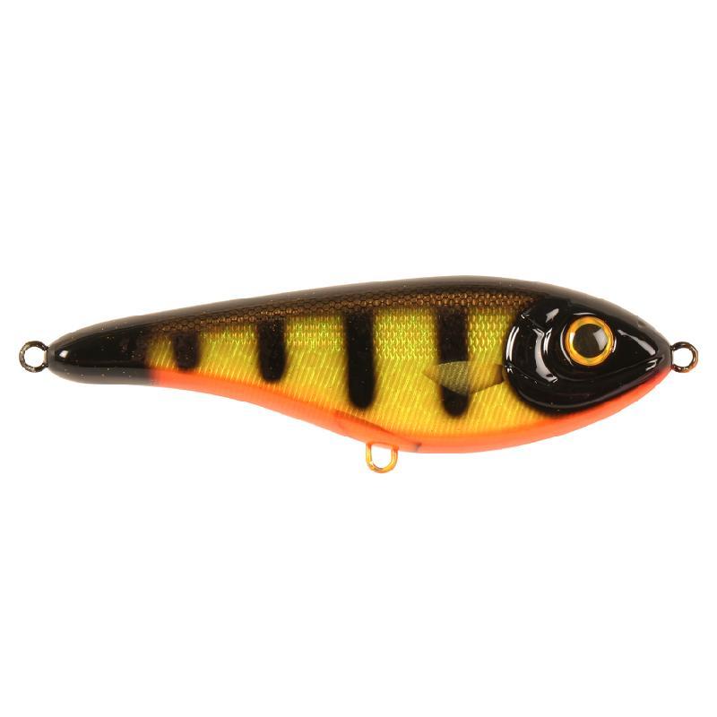 Strike Pro Buster Jerk II - Susp - 12cm - 37g - Black Okoboji Perch från Strike Pro