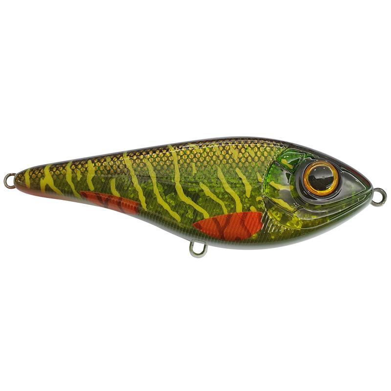 Strike Pro Buster Swim Bait - Slow Sink - 13cm - 65g - Green Motoroil från Strike Pro
