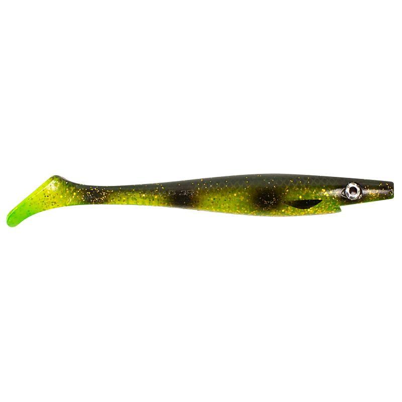 Pig Shad Junior - 20cm, 50g - Olive Spotted Bullhead - 2pcs från The Pig