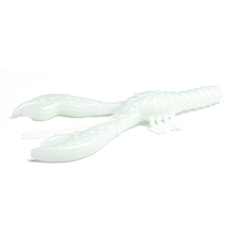 M-WAR Baby Lobster Bass White Glow 10cm - 8-pack från M-WAR