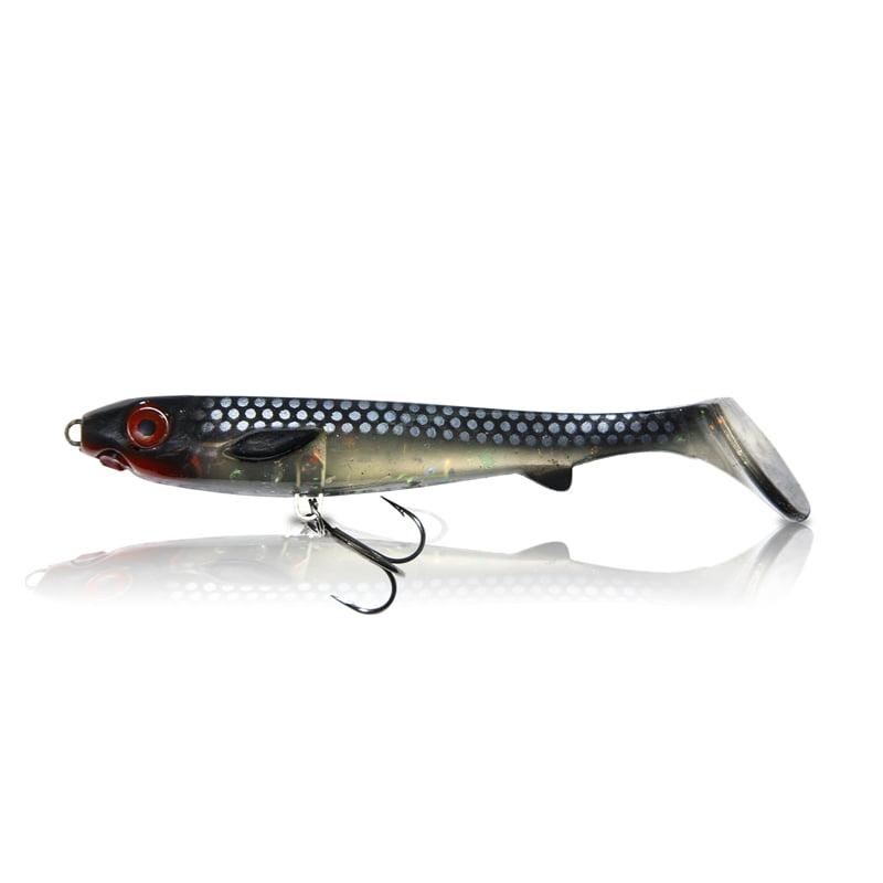 EJ Lures Flatnose Shad Jr New Moon med Stinger 15cm - 2-pack