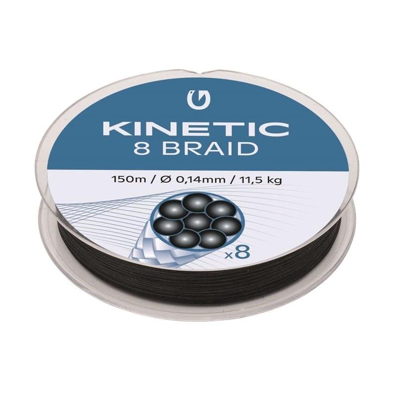 Kinetic 8 Braid 150m 0,14mm/11,5kg Black - Fiskelina från Kinetic