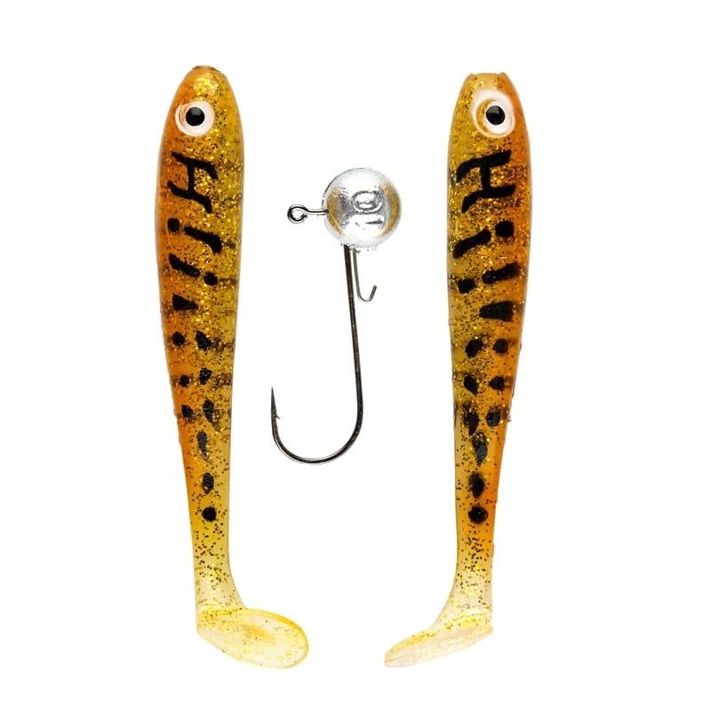 IFISH The Demon Shad 10cm - 2-pack inkl. Jiggskalle - Motoroil från IFISH