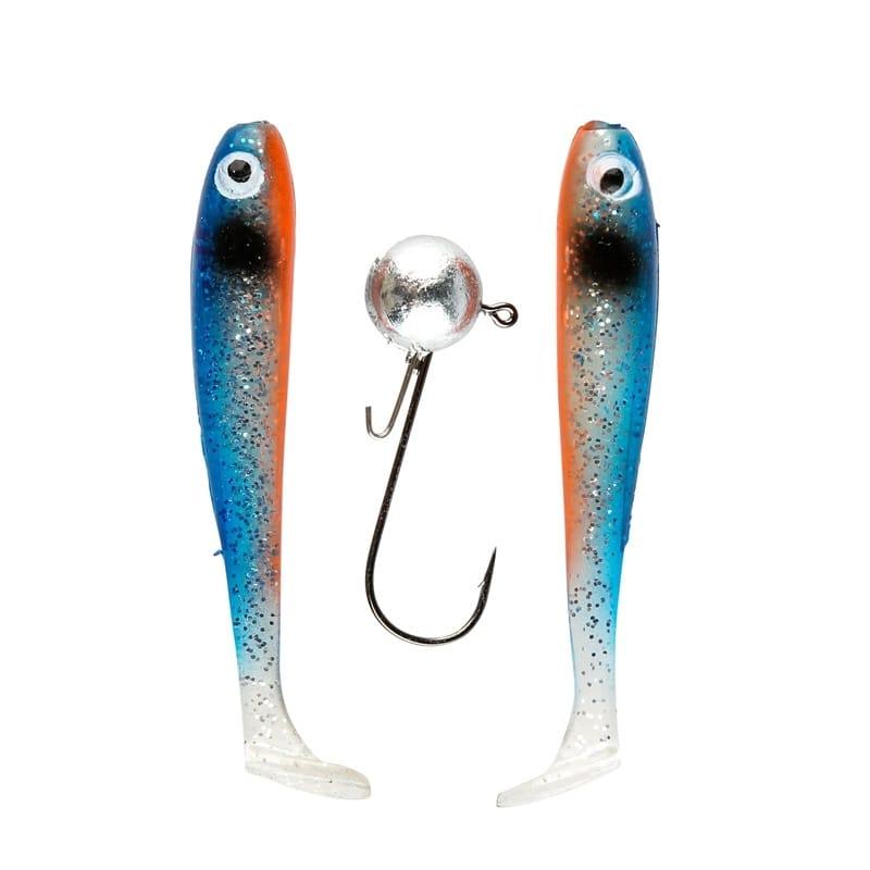 IFISH The Demon Shad 7cm - 2-pack inkl. Jiggskalle - Ghost Blue från IFISH