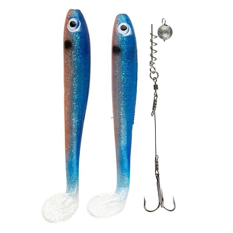 IFISH The Demon Shad 15cm - 2-pack inkl. Stinger - Ghost Blue från IFISH