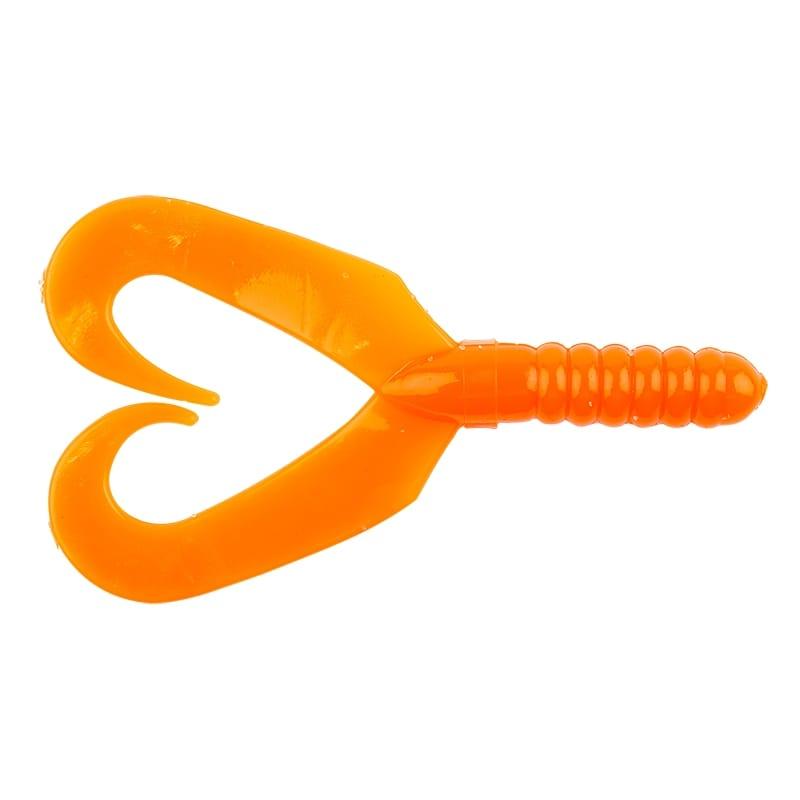 Big Bite Baits Twin Tail Grub Orange 7cm - 10-pack från Big Bite Baits