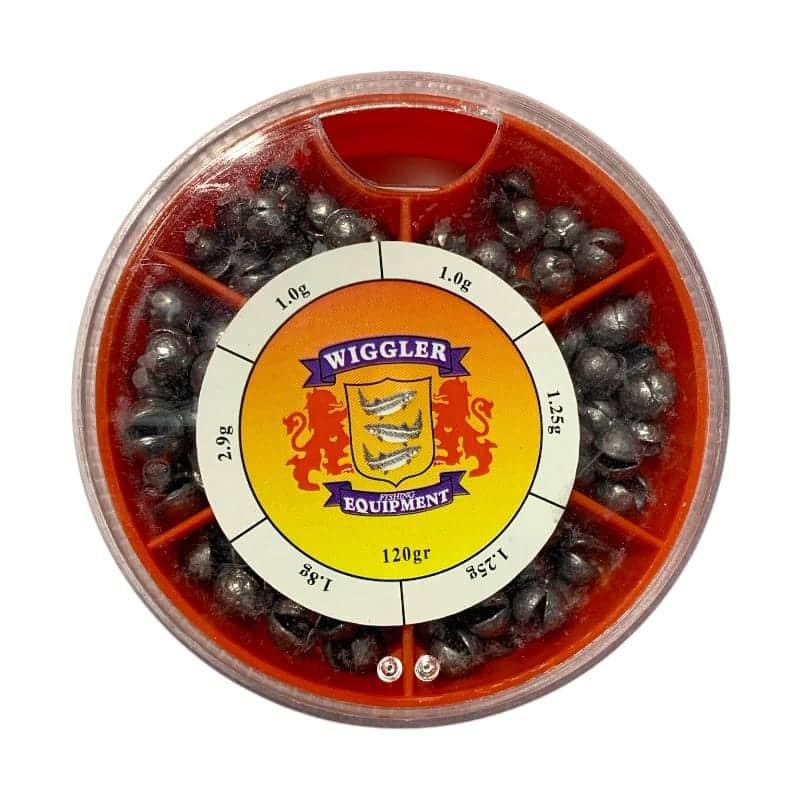 Wiggler Sortimentask Stora Hagel Röd Burk 120g från Wiggler