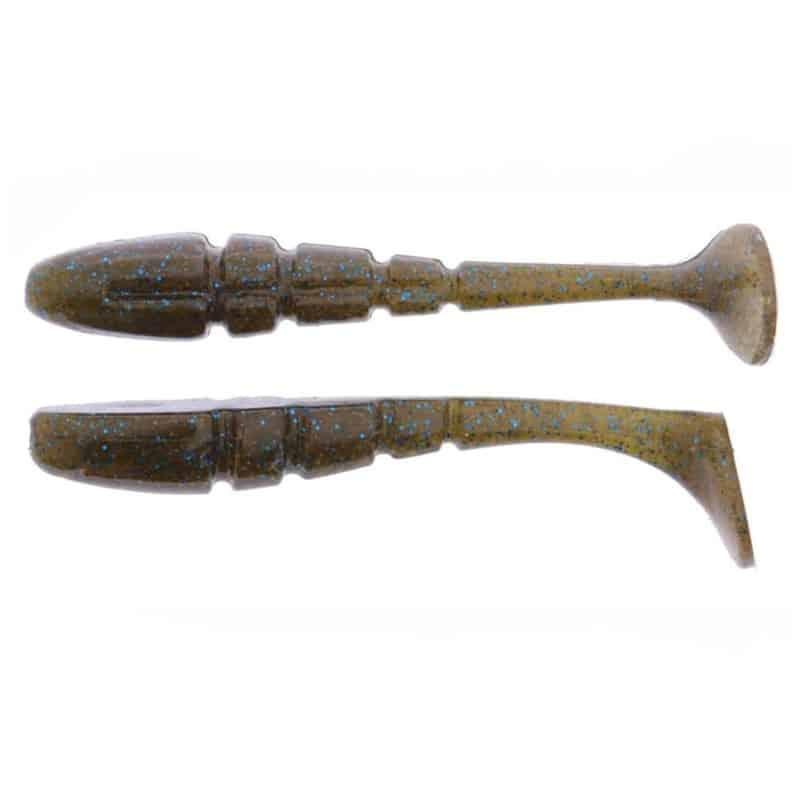 X Zone Mini Swammer 8,9cm, Green Pumpkin Blue Flake 8-pack från X Zone