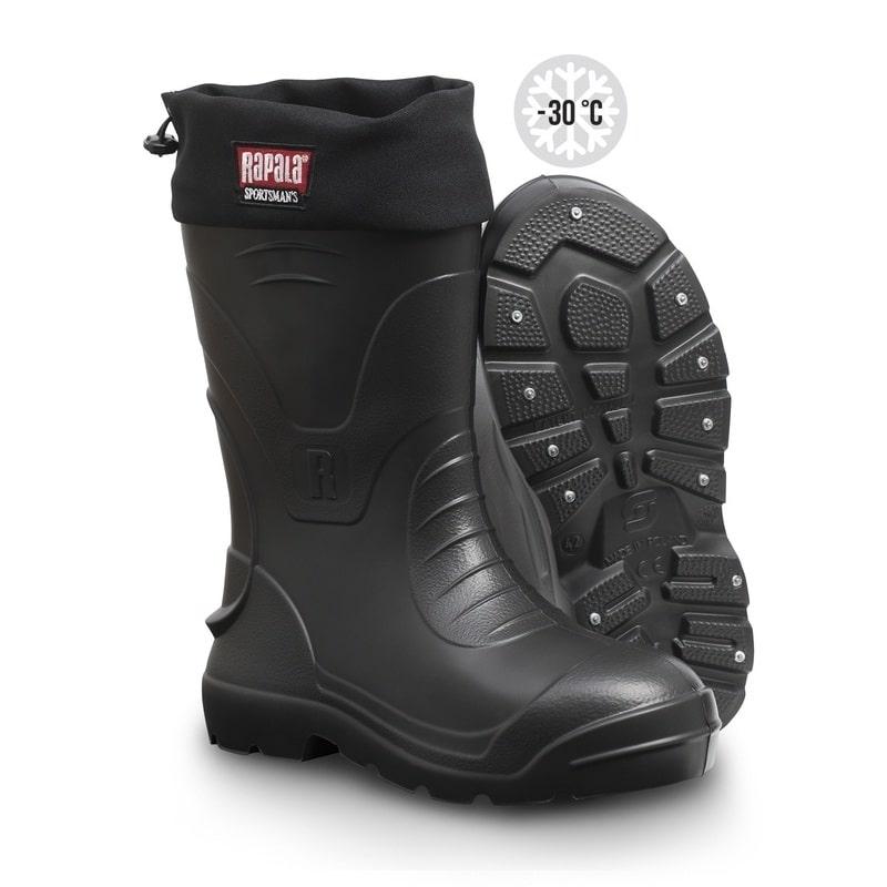 Rapala Sportsman Dubbade Isfiskestövlar Korta Storlek 45 (-30)