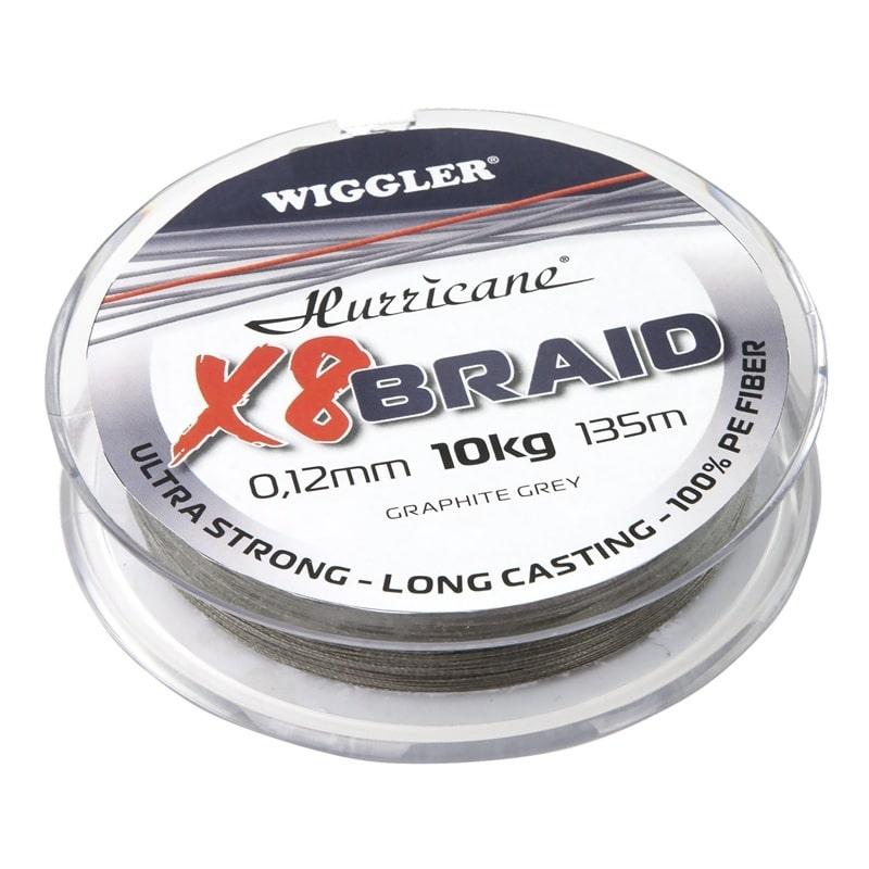 Hurricane X8 Braid Graphite Grey 0,26mm 21,3kg 135m