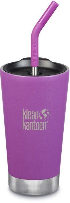 Klean Kanteen Insulated Tumbler 473 ml with Straw Lid Berry Bright