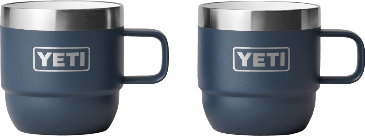 Yeti Rambler 6oz (177ml) Stackable Mugs with DuraSip Ceramic Lining Navy