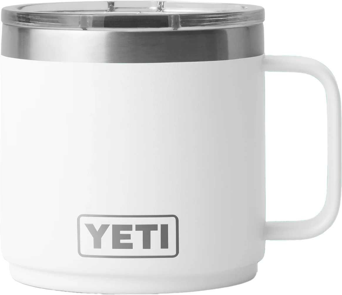 Yeti Rambler 14oz (414ml) Stackable Mug with DuraSip Ceramic Lining White
