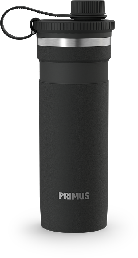 Primus Mika Wide Insulated Bottle 0.5 L Drink Cap Cliffside Ash